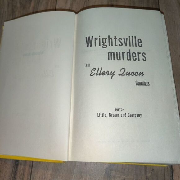 Wrightsville Murders: An Ellery Queen Omnibus Book Vintage 1948 (Used Condition) - Picture 3 of 8